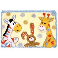 Los mejores  - Kits de Gancho Alfombra Bordado Punto de Gruz Sofá Cojín Alfombra de Felpa Felpudo de Bordado Kit de Fabricación de…